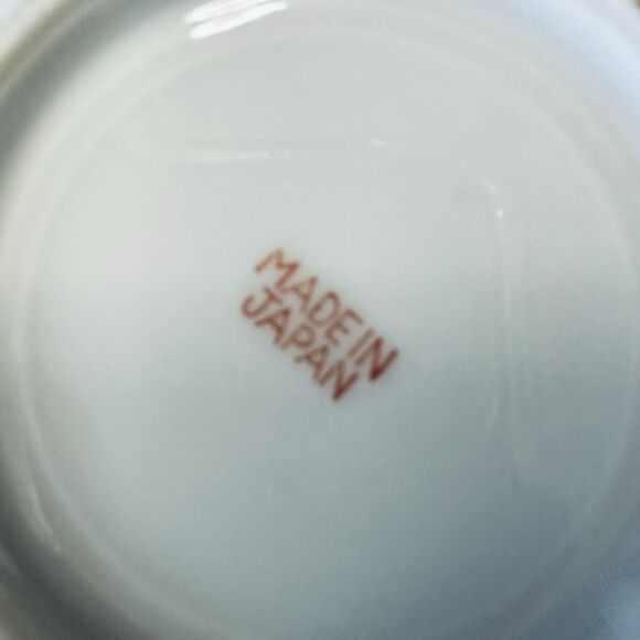 Japanese Moriage Dish/Bowl Set of 2, House, Mountain, Boat, Bird, Flowers VTG - Picture 5 of 9